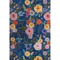 thumbnail image 1 of Unique Loom Tapis d'Espace Floral Blossom 10' x 14' Rectangulaire Bleu/vert, 1 of 1