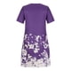 thumbnail image 5 of Vestidos estampados florales plegables de manga corta con cuello redondo informal de verano para mujer Fridja qw2803, 5 of 9