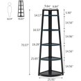 thumbnail image 7 of Tribesigns 70 inch Tall Corner Shelf, 5 Tier Corner Bookshelf Bookcase Corner Ladder Shelf Indoor Plant Stand, 7 of 7