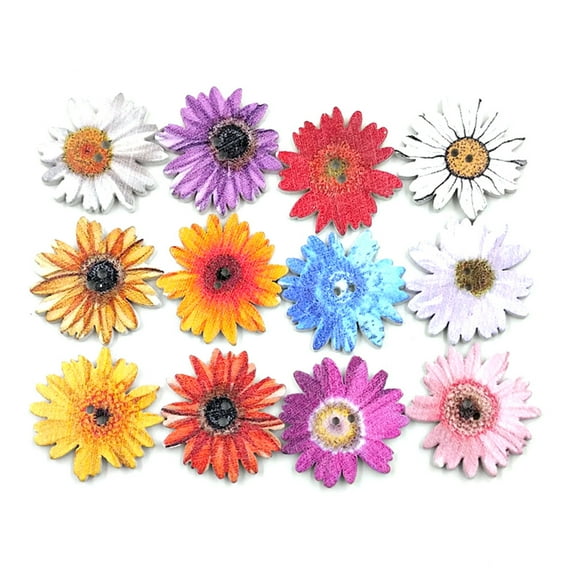 Hytrove Colorful Wooden Button Style For Craft Making Scrapbook 400Pcs