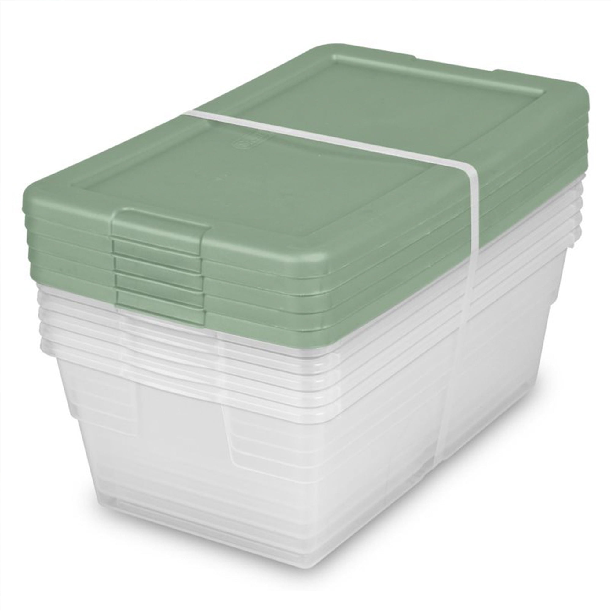 Sterilite Clear Plastic 6 Quart Storage Box Container with Latching Lid, 60  Pack, 1 Piece - Fred Meyer