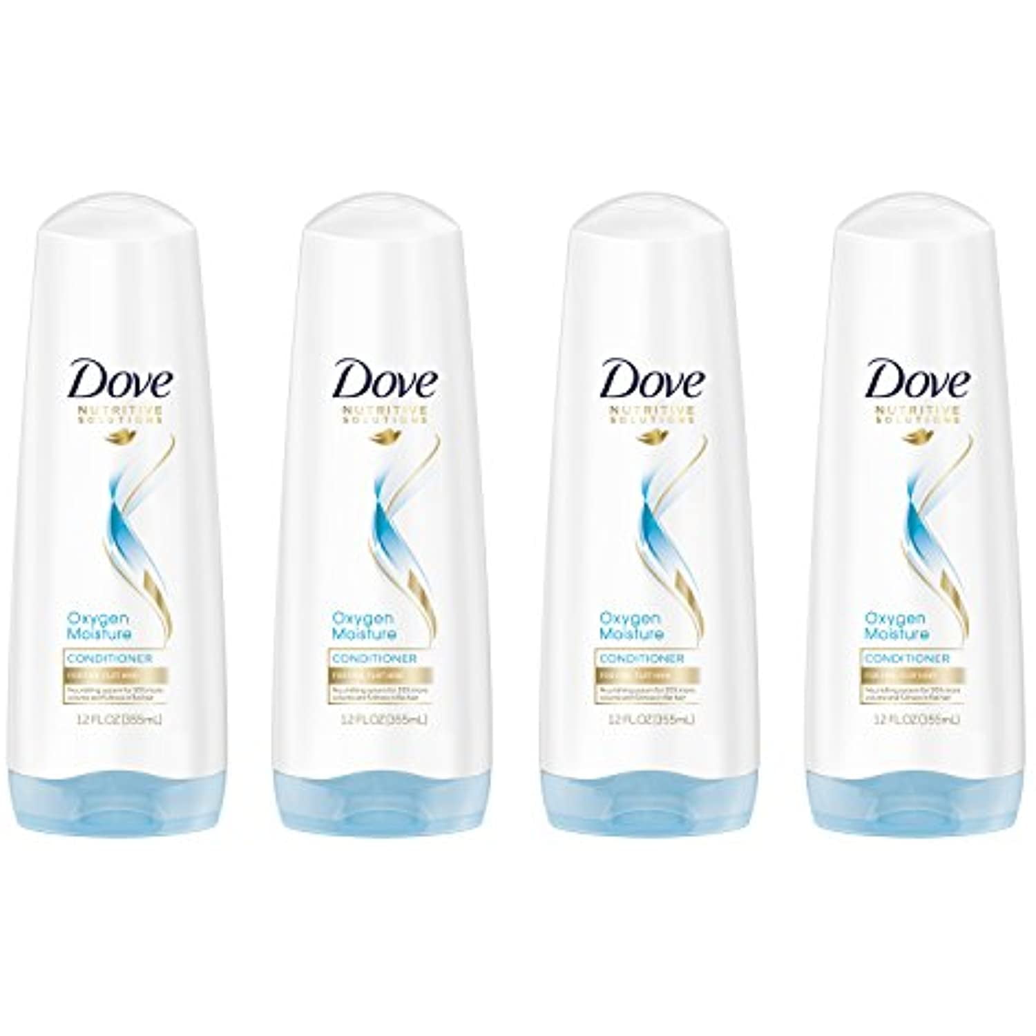 Dove Nutritive Solutions Conditioner, Oxygen Moisture, 12 Fl Oz (Pack Of 4)