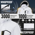 thumbnail image 4 of TACVASEN Women's Winter Waterproof Windproof Snow Ski Jackets Warm Thermal Fleece Thick Hooded Coat with Multi-Pockets for Outdoor Hiking Snowboarding White XL, 4 of 7