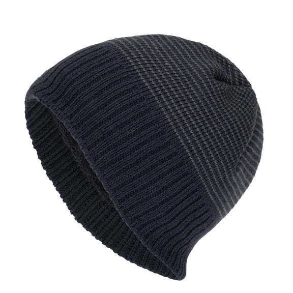 Beanies Hats for Men Women Unisex Couples Winter Hat Boys Girls Sherpa Fleece Lined Stripe Soft Warm Knitted Ski Snow Slouch Skull Cap