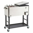 thumbnail image 6 of TRINITY 100 Quart Steel Cooler/Ice Cart w/ Shelf, Wheels, and Bottle Opener, 6 of 9