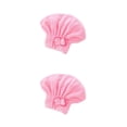 thumbnail image 1 of Toalla absorbente Billuyoard para el cabello de secado rápido Gorros rosa 29*30 2Conjunto, 1 of 6