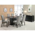 thumbnail image 2 of Bowery Hill 40''H Tissu Rembourré Salle à Manger Chaise d'Appoint en Gris, 2 of 3