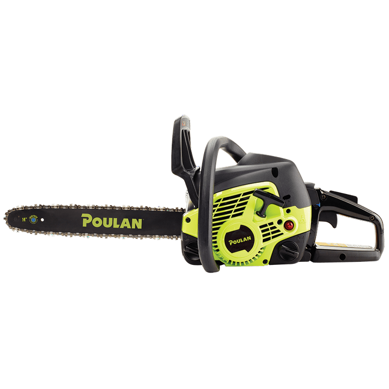 Poulan 14 inch steel bar 2024 33cc gas chainsaw 2 cycle pl3314
