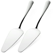 Troglfold cake server spatula 2pcs Stainless Steel Pie Server for Cutting and Serving Desserts and Pizza,8.86"X1.97"X1.26"