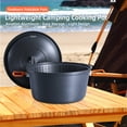 thumbnail image 3 of Camping Cook Pot Alumina Suspending Pot with Lid Ultralight Stockpot, 3 of 8