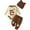 Brown bear, variant on WIBACKER 1-18M Infant Baby Boy Cute Bear Romper  Pants  Hat 3PCS Cotton Toddler Girl Outfit Set
