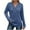 Navy, variant on ABATAB Ribbed Knitted Hoodie for Women Soft Long Sleeve Button Sweatshirts with Hood Lightweight Drawstring Pullover Tops(X-Large,Purple)