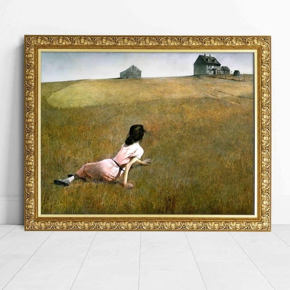 Christina's World Art Print - Vintage 1948 Painting of Young Woman in a Field Room Decor Size 24x36 Unframed Poster