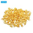 thumbnail image 3 of Unique Bargains Cord End Caps, 100Pcs 5x9mm Metal Spring Coil End Tips Crimp Terminators Caps Gold Tone, 3 of 5