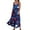 Royal Blue, variant on Women's Sleeveless American Flag Maxi Dress, Patriotic Stars & Stripes Summer Casual Sundress with Pockets for 4th of July,Black L
