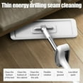 thumbnail image 6 of Microfibre Floor Mop,Flat Mop for Walls Cleaning,Dust Mops with 4 Washable Pads for Home,Long Handle,50",Gray, 6 of 8