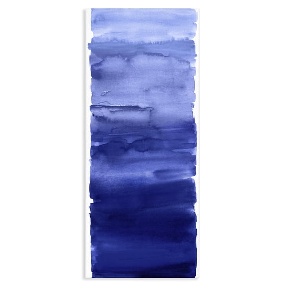 Stupell Industries Contemporary Indigo Blend Gradient Canvas Art, 10 x 24, by Allie Corbin
