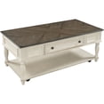 thumbnail image 1 of Modern Coffee Table with Large Storage Place Sofa Side Table with Drawer & Shelf - Multicolor, 1 of 8