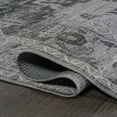 thumbnail image 6 of JONATHAN Y WASHABLE 2 x 8 Runner Rug, Alanya Ornate Medallion - Dark Green/Gray, WSH100B-28, 6 of 10