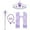 L-Purple-5, variant on KAWELL Princess Dress Up Jewelry Dress Up Set Jewelry Accessories with Crowns, Necklaces, Wands, Gloves, Earrings (Pink 5pcs)
