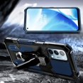 thumbnail image 2 of Nagebee Case for OnePlus Nord N200 5G with Tempered Glass Screen Protector (Full Coverage), Belt Clip Built-in Kickstand Dual Layer Full Body Protective Shockproof Rugged Case (Blue), 2 of 5