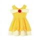 thumbnail image 5 of Vestido de princesa de la galaxia del melocotón para niñas, disfraz de Elsa, Anna, sirena, Rapunzel, para cumpleaños, Carnaval, diario, informal, Verano, 5 of 5