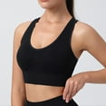 thumbnail image 4 of Kovlvoll High Support Sports Bras for Women Seamless No Underwire Crisscross Back Athletic Running Yoga Workout Bra, 4 of 4