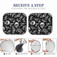 thumbnail image 7 of Uemuo Skull bird bat spider Printed 2 PCS Car Windshield Sun Shade, Auto Sun Heat and UV Rays Blocker, Foldable Automotive Front Window Sunshade Protector, 7 of 7