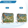 thumbnail image 4 of FORMRS 13"-13.3" Laptop Sleeve Protective Case Soft Carrying Quilted Computer Bag Cover, Orange Floral Garden, 4 of 7