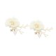 thumbnail image 3 of Sonducket Paquete de 2 horquillas de flores falsas para novia para mujer, horquilla para niña, tocado para boda, ceremonia, banquete, joyería, accesorio Accesorio para el cabello Sonducket AP011353-00, 3 of 6