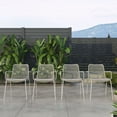 thumbnail image 3 of Amazonia Vierzon 7-Piece Patio Rectangular Dining Table Set | Wicker Table | Ideal for Outdoors and Indoors, Grey Cushions, 3 of 6