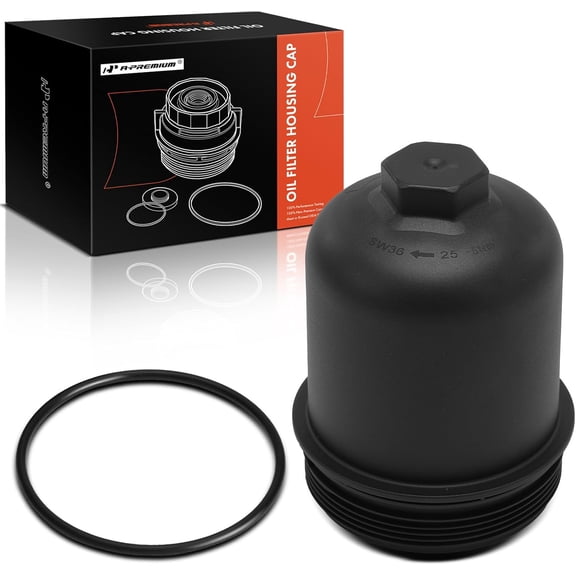 A-Premium Oil Filter Housing Cap Assembly Compatible with Porsche Macan 2015 2016 2017 2018, Oil Filter Housing Cover, Replace# 94610702275