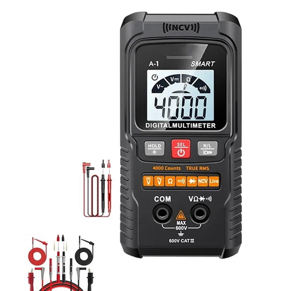 Smart Digital Multimeter 4000 Counts Professional Multimetro Non- Auto Range AC/ NCV Ohm B