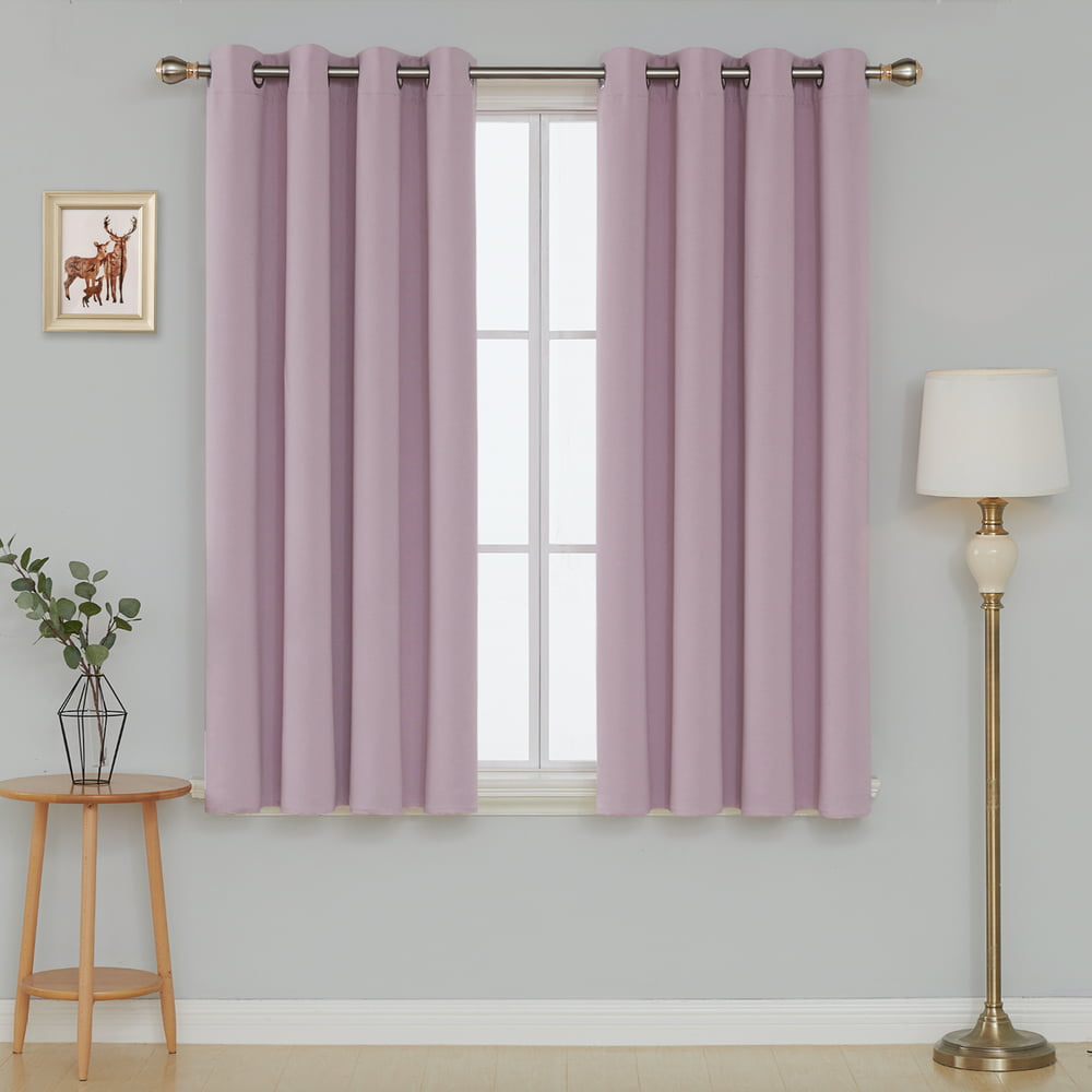 Deconovo Grommet Top Blackout Curtains Window Panels Thermal Insulated