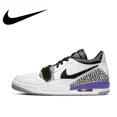 thumbnail image 3 of Zapatillas de baloncesto Nike Original AIR JORDAN LEGACY 312 Low Top para hombre, color gris, blanco y negro, zapatillas informales cómodas, 3 of 5
