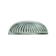 Sumner Street Home Hardware Vintage 3" White Pewter Scalloped Cup Pull