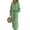 Green, variant on Bbyeadc 2 Piece Linen Sets for Women Long Sleeve Collared Button Down Shirt Drawstring Wide Leg Pants Summer Spring Travel Sets,Gray (M)