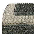 thumbnail image 5 of Simpli Home Grady Contemporary Square Pouf in Green and Natural Handloom Woven, 5 of 6