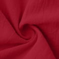 thumbnail image 7 of Linen Jumpsuit for Women Playsuits Wide Leg Dressy Pants Overall Ladies Summer Casual Dungarees Romper with Pockets Red L, 7 of 7