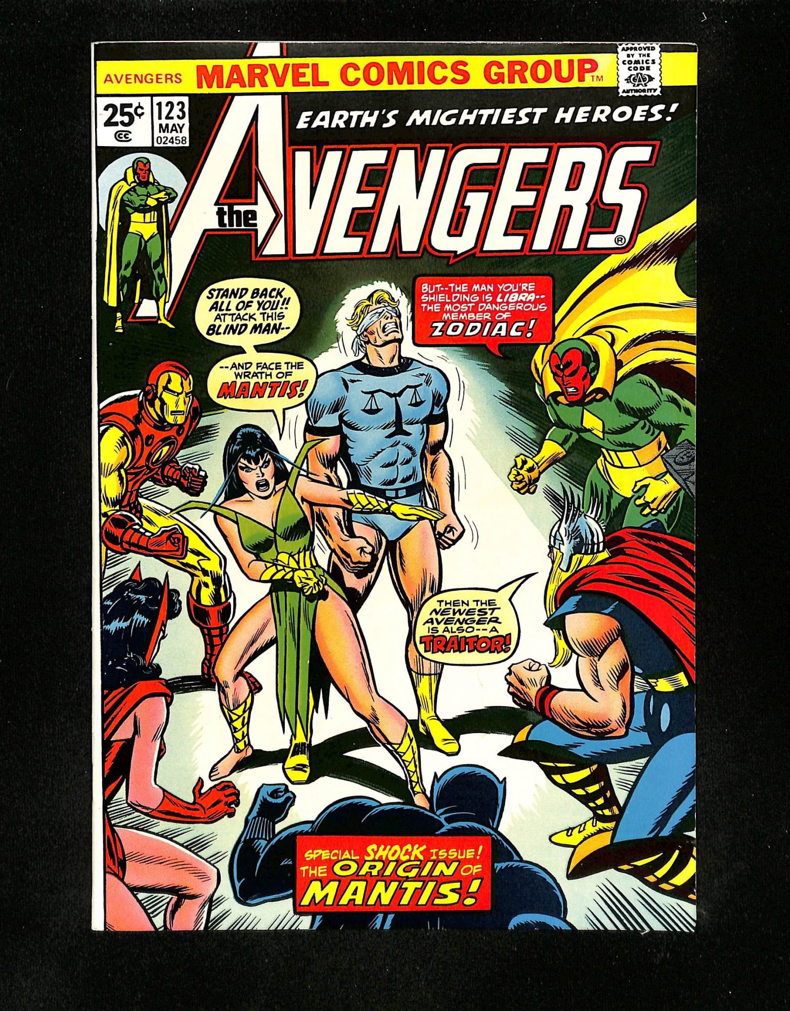 Cover of The Avengers #123