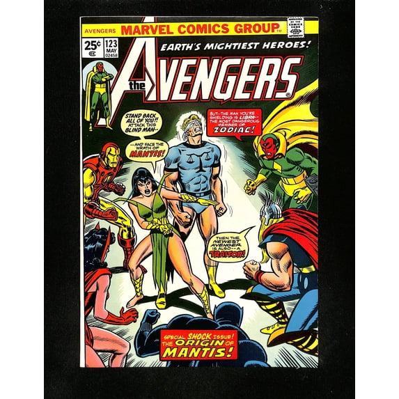 Avengers #123 NM+ 9.6 Origin of Mantis! Comic Book
