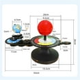thumbnail image 3 of Ensemble de Modèles de Système Solaire, PVC Meilleur Apprentissage Soleil Terre Lune Modèle de Démonstration de Rotation Libre Conception Standard Durable pour les Étudiants, 3 of 8