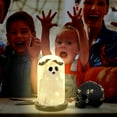 thumbnail image 6 of Eoozwa Cute Ghost Night Light Halloween Decor Warm LED Figurine for Home Party Shelf Mantel Indoor Spooky Decorations Battery Operated, 6 of 6