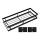 thumbnail image 4 of Estante de especias de pared autoadhesivo de metal flotante, organizador para colgar en la pared, para armario de cocina, despensa y baño, 4 of 7
