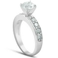 thumbnail image 4 of Pompeii 2 Ct Round Cut Diamond Engagement Solitaire Ring 14k White Gold, 4 of 6