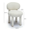 thumbnail image 4 of TOV Furniture Manu Cream Performance Boucle Side Chair, 4 of 8