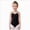 A38-Black, variant on Girls Camisole Dance Leotard with Ruched V-Neck,Sleeveless Ballet Bodysuit