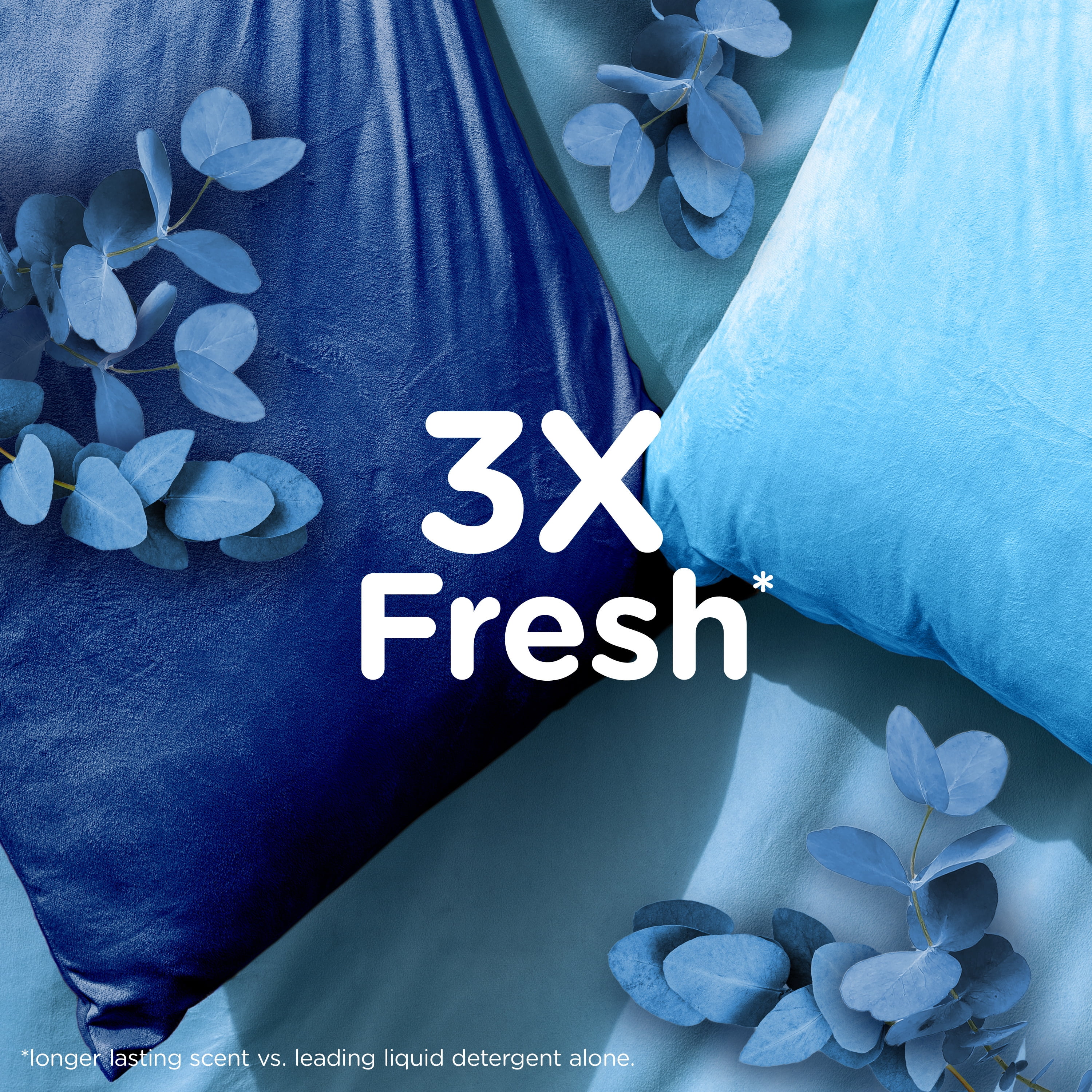 (4 pack) Downy Ultra Soft Fabric Softener Liquid, Balance, Crisp Rain and Blue Eucalyptus, 44 fl oz, 66 Loads