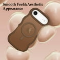 thumbnail image 5 of For iPhone 17 16 15 Pro Max Case, Curly Wavy Frame Hard Translucent Matte Clear Back Cover for Women Men Compatible with Magsafe Shockproof TPU Bumper Phone Case, 5 of 6