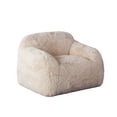 thumbnail image 2 of Diamond Sofa  Dawson Accent Chair, Yak Sand Natural Faux Fur, 2 of 2